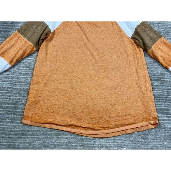 Cato est 1946 Top Womens Medium Orange 3/4 Sleeve Howdy Fall Graphic‎ - Picture 9 of 12